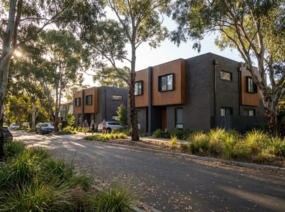 A Made affordable housing development of dignified modular homes